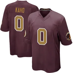 Men's Ale Kaho Washington Commanders No.0 Game Burgundy Alternate Jersey