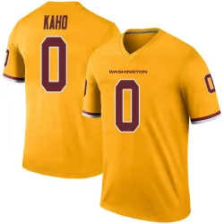 Men's Ale Kaho Washington Commanders No.0 Legend Color Rush Jersey - Gold