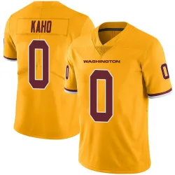 Men's Ale Kaho Washington Commanders No.0 Limited Color Rush Jersey - Gold