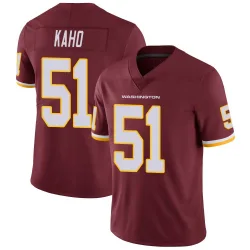 Men's Ale Kaho Washington Commanders No.51 Limited Burgundy Team Color Vapor Untouchable Jersey