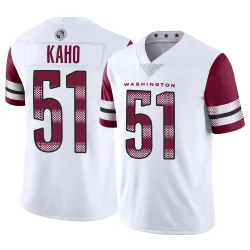 Men's Ale Kaho Washington Commanders No.51 Limited Vapor Jersey - White