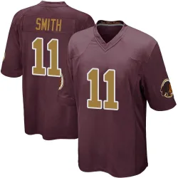 Men's Alex Smith Washington Commanders No.11 Game Burgundy Alternate Jersey
