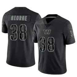 Men's Allan George Washington Commanders No.38 Limited Reflective Jersey - Black