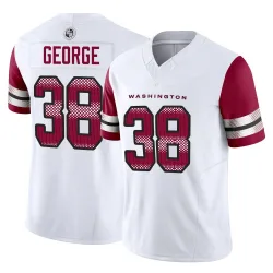 Men's Allan George Washington Commanders No.38 Limited Vapor F.U.S.E. Jersey - White