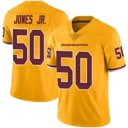 Men's Andre Jones Jr. Washington Commanders No.50 Limited Color Rush Jersey - Gold