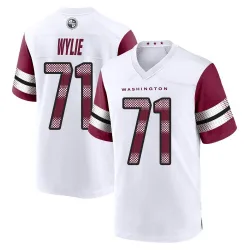 Men's Andrew Wylie Washington Commanders No.71 Game Jersey - White