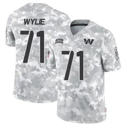Men's Andrew Wylie Washington Commanders No.71 Limited 2024 Salute to Service Jersey - Arctic Camo