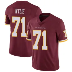 Men's Andrew Wylie Washington Commanders No.71 Limited Burgundy Team Color Vapor Untouchable Jersey