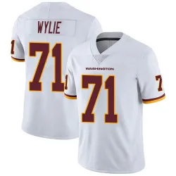 Men's Andrew Wylie Washington Commanders No.71 Limited Vapor Untouchable Jersey - White