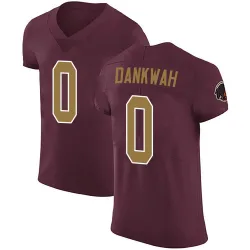 Men's Anim Dankwah Washington Commanders No.0 Elite Burgundy Alternate Vapor Untouchable Jersey