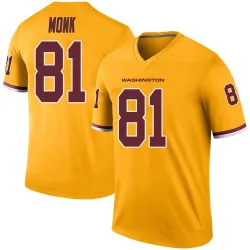 Men's Art Monk Washington Commanders No.81 Legend Color Rush Jersey - Gold