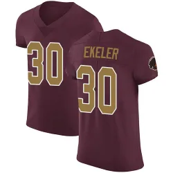 Men's Austin Ekeler Washington Commanders No.30 Elite Burgundy Alternate Vapor Untouchable Jersey