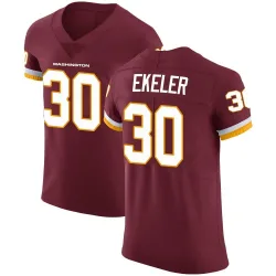 Men's Austin Ekeler Washington Commanders No.30 Elite Burgundy Team Color Vapor Untouchable Jersey