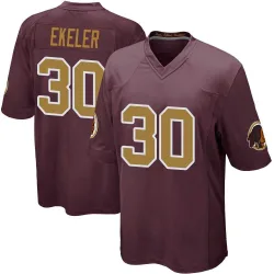 Men's Austin Ekeler Washington Commanders No.30 Game Burgundy Alternate Jersey