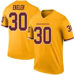 Men's Austin Ekeler Washington Commanders No.30 Legend Color Rush Jersey - Gold