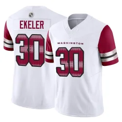 Men's Austin Ekeler Washington Commanders No.30 Limited Vapor F.U.S.E. Jersey - White