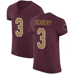 Men's Austin Seibert Washington Commanders No.3 Elite Burgundy Alternate Vapor Untouchable Jersey