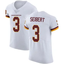 Men's Austin Seibert Washington Commanders No.3 Elite Vapor Untouchable Jersey - White