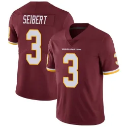 Men's Austin Seibert Washington Commanders No.3 Limited Burgundy Team Color Vapor Untouchable Jersey