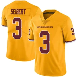 Men's Austin Seibert Washington Commanders No.3 Limited Color Rush Jersey - Gold