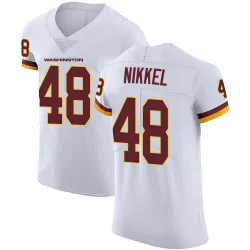Men's Ben Nikkel Washington Commanders No.48 Elite Vapor Untouchable Jersey - White