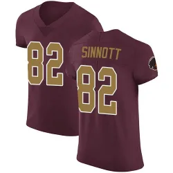 Men's Ben Sinnott Washington Commanders No.82 Elite Burgundy Alternate Vapor Untouchable Jersey