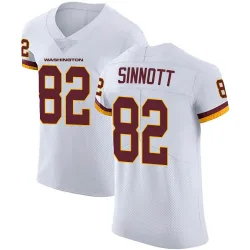 Men's Ben Sinnott Washington Commanders No.82 Elite Vapor Untouchable Jersey - White