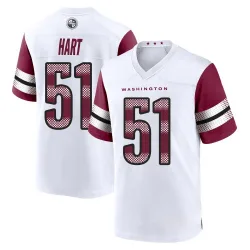Men's Bobby Hart Washington Commanders No.51 Game Jersey - White