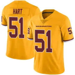 Men's Bobby Hart Washington Commanders No.51 Limited Color Rush Jersey - Gold