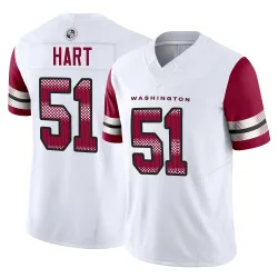 Men's Bobby Hart Washington Commanders No.51 Limited Vapor F.U.S.E. Jersey - White