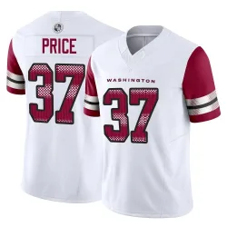 Men's Bobby Price Washington Commanders No.37 Limited Vapor F.U.S.E. Jersey - White