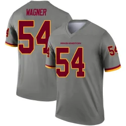 Men's Bobby Wagner Washington Commanders No.54 Legend Inverted Jersey - Gray