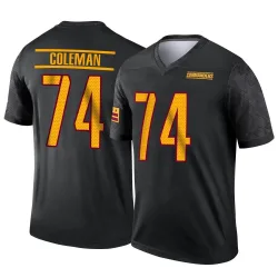 Men's Brandon Coleman Washington Commanders No.74 Legend Alternate Jersey - Black