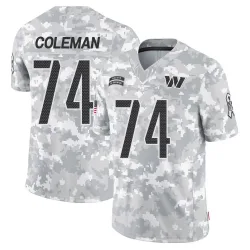Men's Brandon Coleman Washington Commanders No.74 Limited 2024 Salute to Service Jersey - Arctic Camo