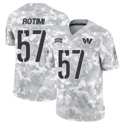 Men's Bunmi Rotimi Washington Commanders No.57 Limited 2024 Salute to Service Jersey - Arctic Camo