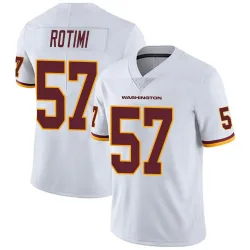 Men's Bunmi Rotimi Washington Commanders No.57 Limited Vapor Untouchable Jersey - White