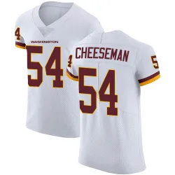 Men's Camaron Cheeseman Washington Commanders No.54 Elite Vapor Untouchable Jersey - White