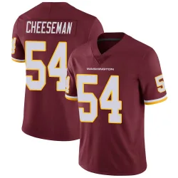 Men's Camaron Cheeseman Washington Commanders No.54 Limited Burgundy Team Color Vapor Untouchable Jersey