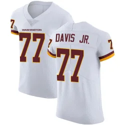 Men's Carl Davis Jr. Washington Commanders No.77 Elite Vapor Untouchable Jersey - White