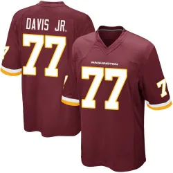 Men's Carl Davis Jr. Washington Commanders No.77 Game Burgundy Team Color Jersey