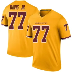 Men's Carl Davis Jr. Washington Commanders No.77 Legend Color Rush Jersey - Gold
