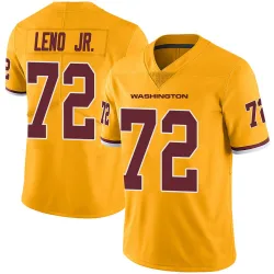 Men's Charles Leno Jr. Washington Commanders No.72 Limited Color Rush Jersey - Gold