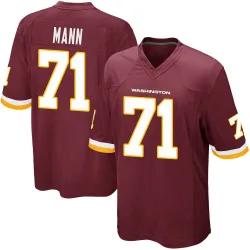 Men's Charles Mann Washington Commanders No.71 Game Burgundy Team Color Jersey