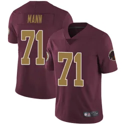 Men's Charles Mann Washington Commanders No.71 Limited Burgundy Alternate Vapor Untouchable Jersey
