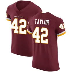 Men's Charley Taylor Washington Commanders No.42 Elite Burgundy Team Color Vapor Untouchable Jersey