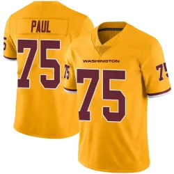 Men's Chris Paul Washington Commanders No.75 Limited Color Rush Jersey - Gold