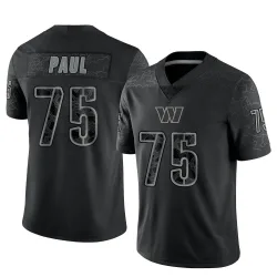 Men's Chris Paul Washington Commanders No.75 Limited Reflective Jersey - Black