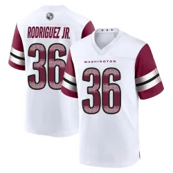 Men's Chris Rodriguez Jr. Washington Commanders No.36 Game Jersey - White