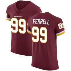 Men's Clelin Ferrell Washington Commanders No.99 Elite Burgundy Team Color Vapor Untouchable Jersey
