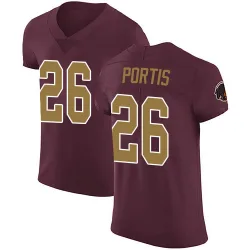 Men's Clinton Portis Washington Commanders No.26 Elite Burgundy Alternate Vapor Untouchable Jersey